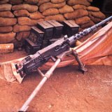 "50 Caliber Machine Gun - ABtry 6/27th Arty - Quan Loi - April 1968"